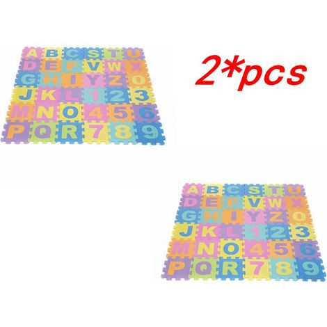 36tlg. Puzzlematte Spielmatte Bodenmatte Spielteppich Kinderteppich Bodenmatte EVA Schaumstoff Matte  [36 Tiere]