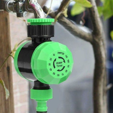 Minuterie eau mécanique robinet, système irrigation jardin arrosage automatique 2 heures (1/5)
