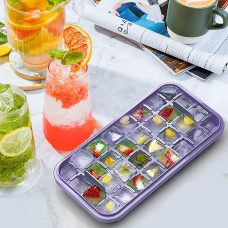 Bac À Glaçons - Silicone - 64 Alvéoles - Capacité 12 L - Sans BPA (1/5)