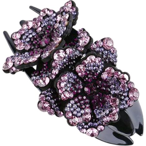 Barrette à Cheveux Strass pour Femmes et Filles, Élégante et Fantaisie, Accessoire pour Cheveux Longs et Épais (1/5)