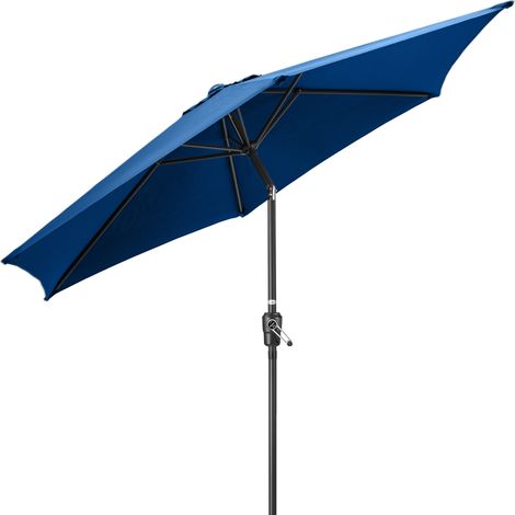 2.7m Crank and Tilt Parasol - Navy (1/5)