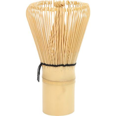 120 Dents Louchage de thé Matcha Traditionnel, en Bambou Naturel, fabriqué à la Main pour un Matcha Mousseux, des Pointes de Bambou Denses pour le thé épais ou Mince, Accessoire. (1/5)
