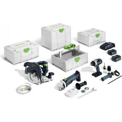 Festool HKC 55/TPC 18/AGC 18/TB 137 Combo Set di elettroutensili per falegnameria 18 V (1/5)