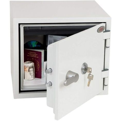 PHOENIX coffre-fort pour documents TITAN FS1281K, blanc de