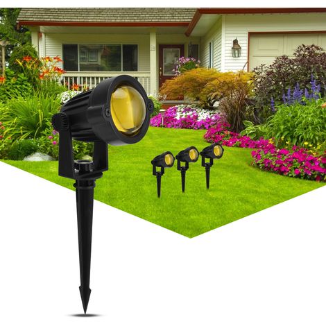 Projecteur LED étanche à LED, alimenté par USB, pour jardin ou cour extérieure, couleur coucher de soleil (1/5)