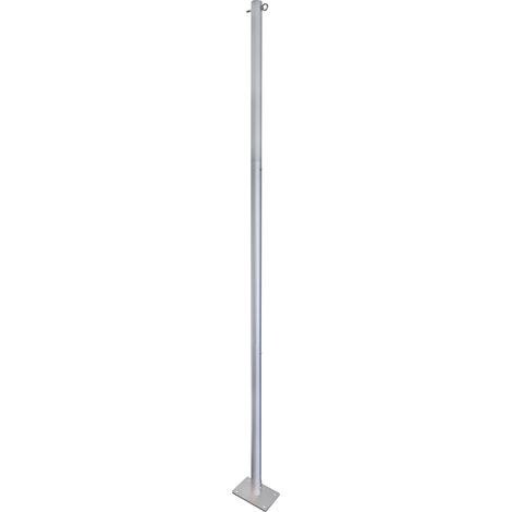 mât de voile solaire - poteau de voile d'ombrage - mât en acier - barre de support - hauteur de mât max. 243 cm (1/5)