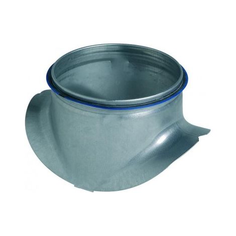 connettore ventilazione aldes 90° circolare guarnizione acciaio zincato