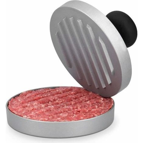 Presse à Hamburger - - 12cm - Fond Amovible - Aluminium - Antiadhésif - Ergonomique (1/4)