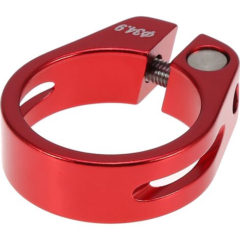 Collier de Selle en Alliage d'Aluminium 34.9mm pour Vélo de Montagne, Accessoire de Tige de Selle (Rouge) (1/5)