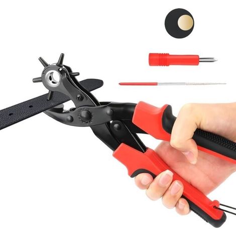 Lochzange für Ledergürtel, Rundlocher für Ledergürtel, DIY-Bastelprojekte, 2–4,5 mm (1/5)