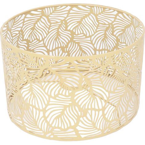 Abat-jour doré moderne pour ampoules E14/E27, décoration intérieure de style simple (1/5)