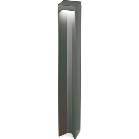Paletto Da Esterno Moderna Kurt Metallo Antracite Led 12W 4000K Luce Naturale (1/2)