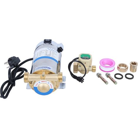 Pompe de surpression automatique 100W 220V 12L/min, hauteur d'aspiration 10m, cordon d'alimentation 1m, silencieuse, prise AU (1/5)