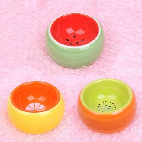 Mangeoire en Céramique pour Rongeur Lot de 3 Gamelle pour Petits Animaux Gamelle en Céramique pour Hamster Cochon d'Inde Gerbilles.