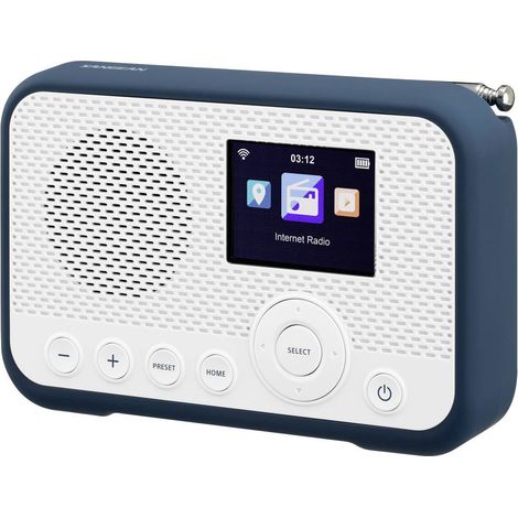 Sangean WFR-39 Radio Internet Pocket Internet, DAB, FM Internetradio, FM, WLAN Spotify, Funzione allarme, ricaricabile