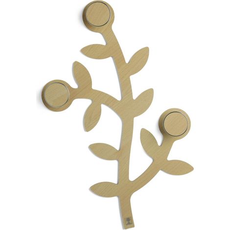 Foppapedretti Appendialbero Appendiabiti Montabile a Parete 3 ganci Legno (1/4)