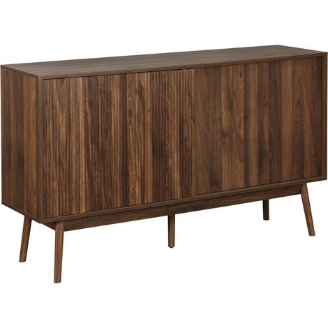 sweeek - Skandinavisches Sideboard mit Holzdekor B 150 cm (1/5)
