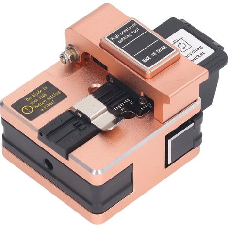 Cliveuse de fibre optique rose haute précision, longueur de coupe 18 mm, retour automatique (1/5)