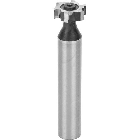 Fraise à rainurer en T, rainure demi-ronde, acier rapide HSS, queue droite, 4 x 13 x 10 mm (1/4)