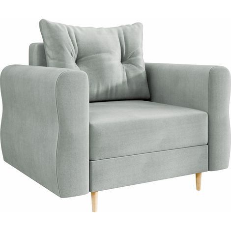 Sillón Veldala 104, Manila 14, 85x106x77cm, Tapiz, Patas: Madera, 0
