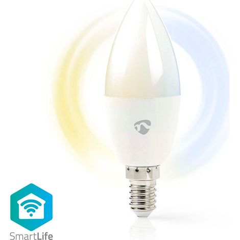 AMPOULE SMARTLIFE WI-FI E14 470 LM 4.9 W WARM TO COOL WHITE 2700 - 6500 K CLASSE ÉNERGÉTIQUE: F ANDROID IOS (1/5)