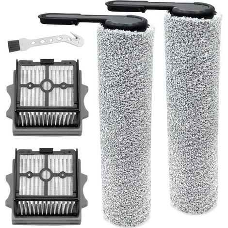 Brosse à rouleau + filtre pour Tineco Floor One Stretch S6 aspirateur sec et humide pièces de rechange, ensemble d\'accessoires 2 (1/5)