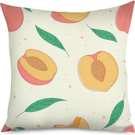 Housse de Housse Coussin Pêches Style Doux (1/5)
