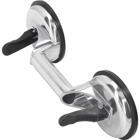 Pince à ventouse en alliage d'aluminium 80 kg pour levage de plaques de verre et céramique, outil de manutention à double mâchoire. (1/5)