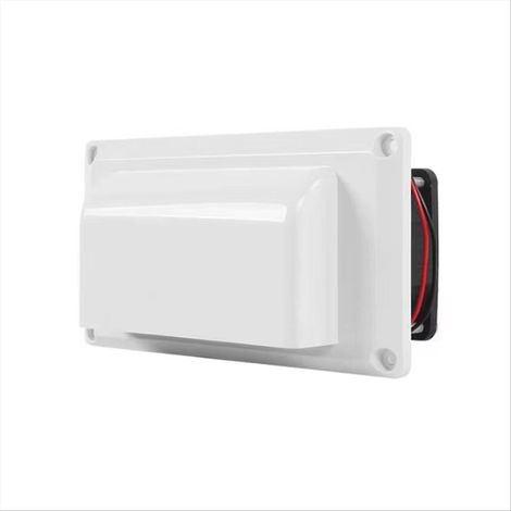 Aération latérale pour camping-car, van et caravane, ventilateur d'extraction blanc, bouche d'air avec hélice, accessoire de ventilation pour véhicule récréatif (1/5)