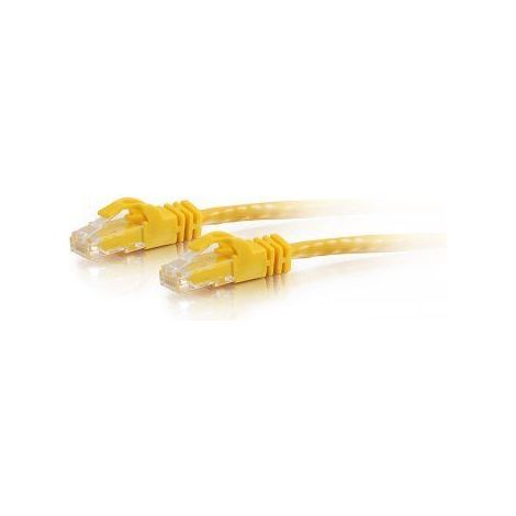 Cbl/2M Yellow CAT6PVC SLess UTP CB C2G Cat6 Booted Unshielded (UTP) Network Patch Cable - Cordon de raccordement - RJ-45 (M) pour RJ-45 (M) - 2 m - UTP - CAT 6 - moulé, sans crochet, bloqué - jaune (1/4)