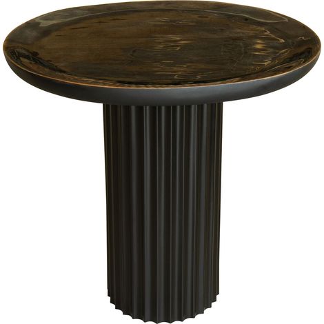 Meuble d'appoint en bois de manguier et pied en métal, SOREN (1/5)