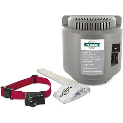 PetSafe - Systeme Anti-Fugue Sans Fil et Portatif avec Collier Anti-Fugue Imperméable - Rayon de Sécurité de 27.5m max, a Pil