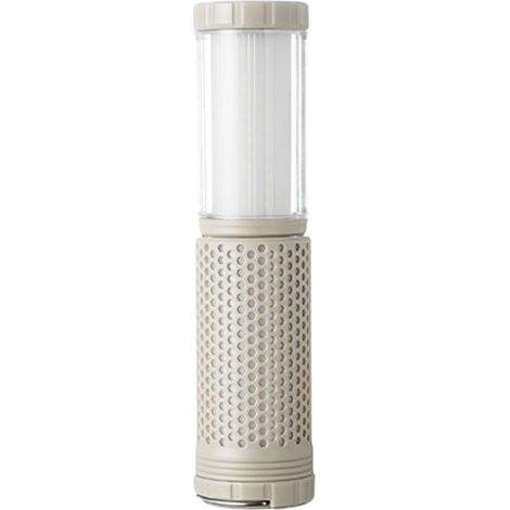 Lampe de camping beige, 5,75,723 cm, 1 pièce, lampe de randonnée, lampe de tente, télescopique, rechargeable, adaptée aux activités de plein air. (1/5)