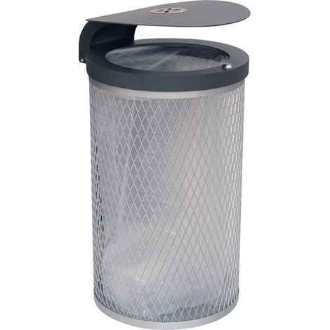 Papelera Marsella Urbana, Techado, Cenicero y Aro Sujetabolsas