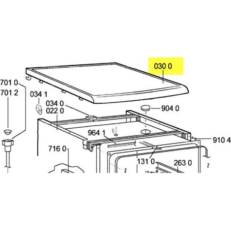 TABLE TOP POUR LAVE VAISSELLE LADEN - 481231019115