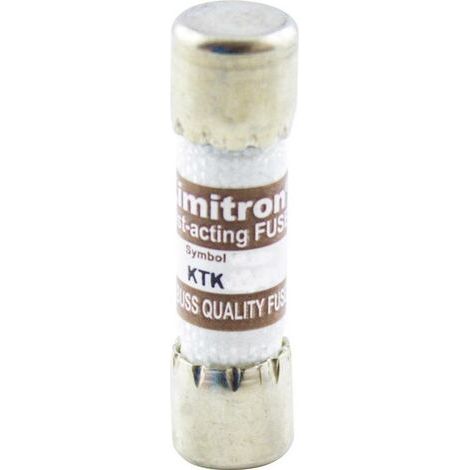 Micro-fusible Bussmann by Eaton KTK 10 A (Ø x L) 10.3 mm x 38 mm 10 A 600 V ultra-rapide -FF- 1 pc(s) (1/3)
