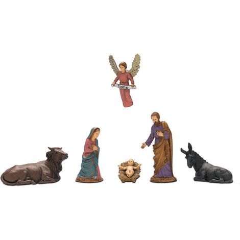 NATIVITA' 10CM 6 STATUETTE IN RESINA