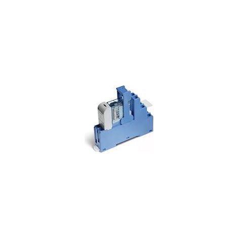 Interface 2RT 8A 24V DC sensible étrier plastique bornes à cage FINDER 485270240050SPA