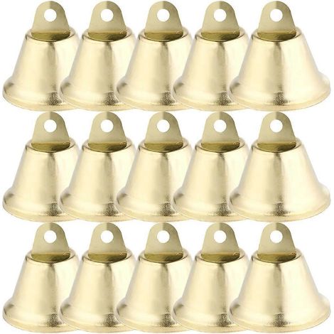 36 pendentifs cloches de Noël, décorations à suspendre, décorations de Noël-2.5CM-Golden