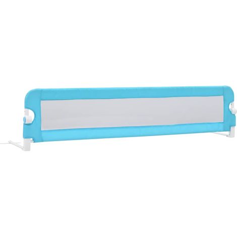 Maison Exclusive - Kleinkind-Bettschutzgitter Blau 180x42 cm Poly