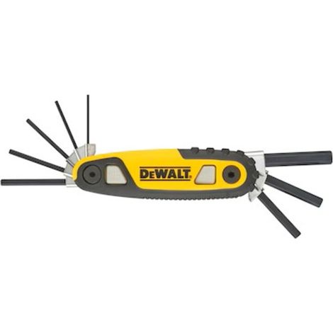 DEWALT Set of Inner Hex Screwdrivers with Sizes 1.5mm, 2mm, 2.5mm, 3mm, 4mm, 5mm, 6mm, and 8mm