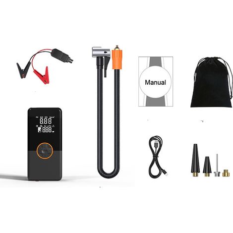 Gonfleur Pneus Voiture sans Fil 6000mAh Mini Compresseur à Air Portatif 150 PSI (1/5)