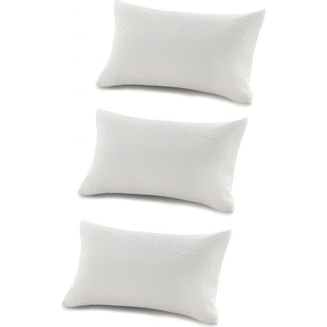 Almohadas pack de 3 100% visco copos y pur 90cm