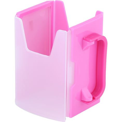 Porte-gobelet anti-renversement réglable avec poignée pour enfant - Accessoire de cuisine (Rouge rose)