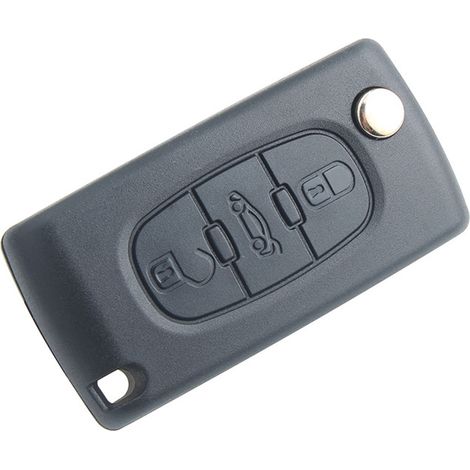 Guscio chiave compatibile CE0523 per chiave pieghevole a scatto per Peugeot 207 307 308 407 408 3008 5008 Citroen C2 C3 C4 C5 C6 C8 (2 pulsanti, CE0523)