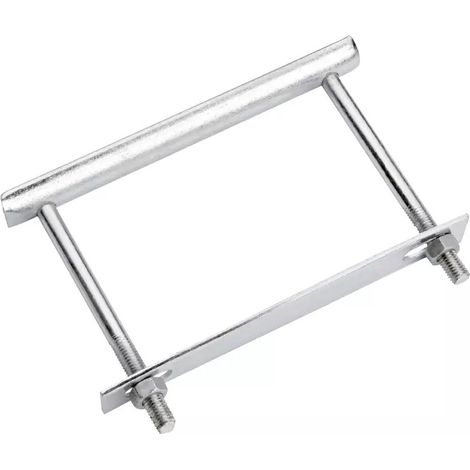 Maniglia per botola in acciaio zincato bianco 160 mm - MERMIER VP - M-658163 (1/2)