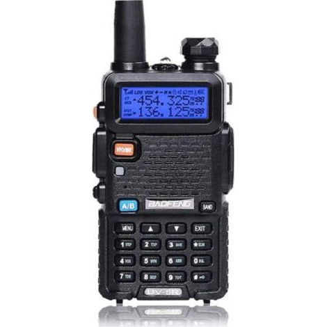 Talkie walkie UV5R VHF UHF FM – 128 canaux – Portée jusqu'à 1800mAh – Affichage double fréquence – Lampe de poche LED