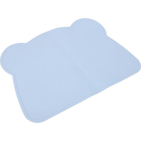Tapis en Silicone Épais Anti-Dérapant pour Table - Isolation Thermique, Design Ours Bleu pour Maison/Hôtel/Restaurant