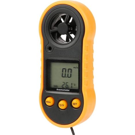 Anémomètre, Windmeter, jauge de vitesse du vent portable pour la climatisation de voiture à domicile de bureau (1/5)