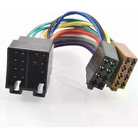 ISO-Adapterkabel für Autoradios, verlängert, passend für Ford Focus, Mercedes-Benz und Fiat 500-JXLGV (1/5)